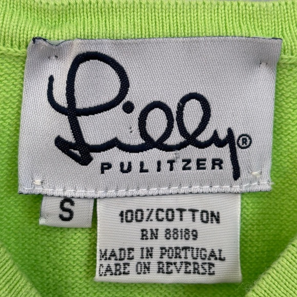Lilly Pulitzer Size S Lime Green Cardigan Set - Picture 6 of 13